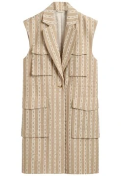 Gant Chain Jacquard - Veste Sans Manches - Dark Khaki -Next Soldes 0093c247a0964628ad3bfa68f7f09ebc