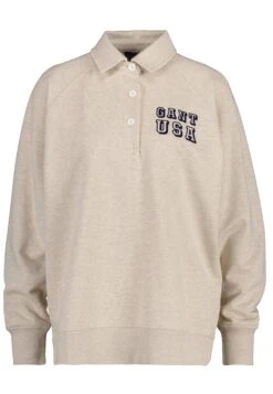 Gant Usa Rugger - Sweatshirt - Light Beige Melange -Next Soldes 00b75059b6ff4061b45b77cb96149bb0