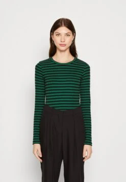 JJXX Jxfeline Stripe Tee - T-Shirt À Manches Longues - Black/Formal Garden