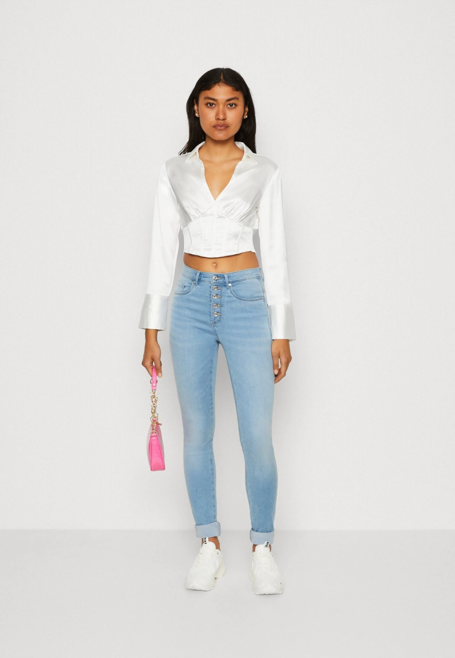 Gina Tricot Adine Corset - T-Shirt À Manches Longues - Offwhite 4 Gina Tricot Adine Corset - T-Shirt À Manches Longues - Offwhite – Image 2