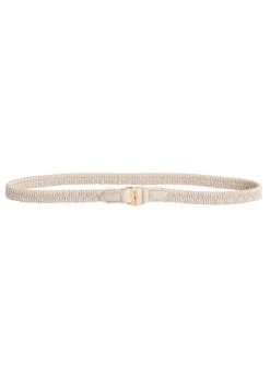 WE FASHION Met Gesp - Ceinture - Beige