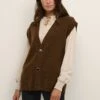 Kaffe Jennie - Gilet - Cocoa Brown Melange -Next Soldes 019add47061743e880e43e0c02e4eeb5