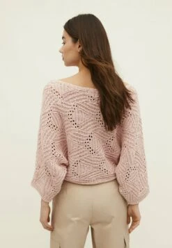 Stradivarius Batwing Open - Pullover - Light Pink -Next Soldes 02a8eb0f615b4934a424c2596cf311da