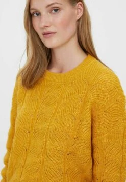 Vero Moda Vmstinna Structure - Pullover - Golden Yellow 10 Vero Moda Vmstinna Structure - Pullover - Golden Yellow -Next Soldes 02d478739edc44db8bfc4f1a530cff5a
