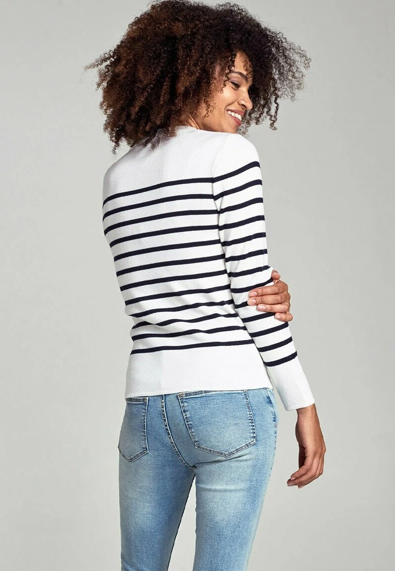 Armor-Lux Paimpol Marine - Pullover - Milk / Rich Navy 5 Armor-Lux Paimpol Marine - Pullover - Milk / Rich Navy – Image 3