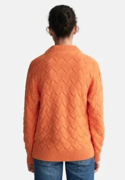Gant Mit Struktur - Gilet - Apricot Orange -Next Soldes 030d2dc4b3d94912aa60a2f22d911c1a