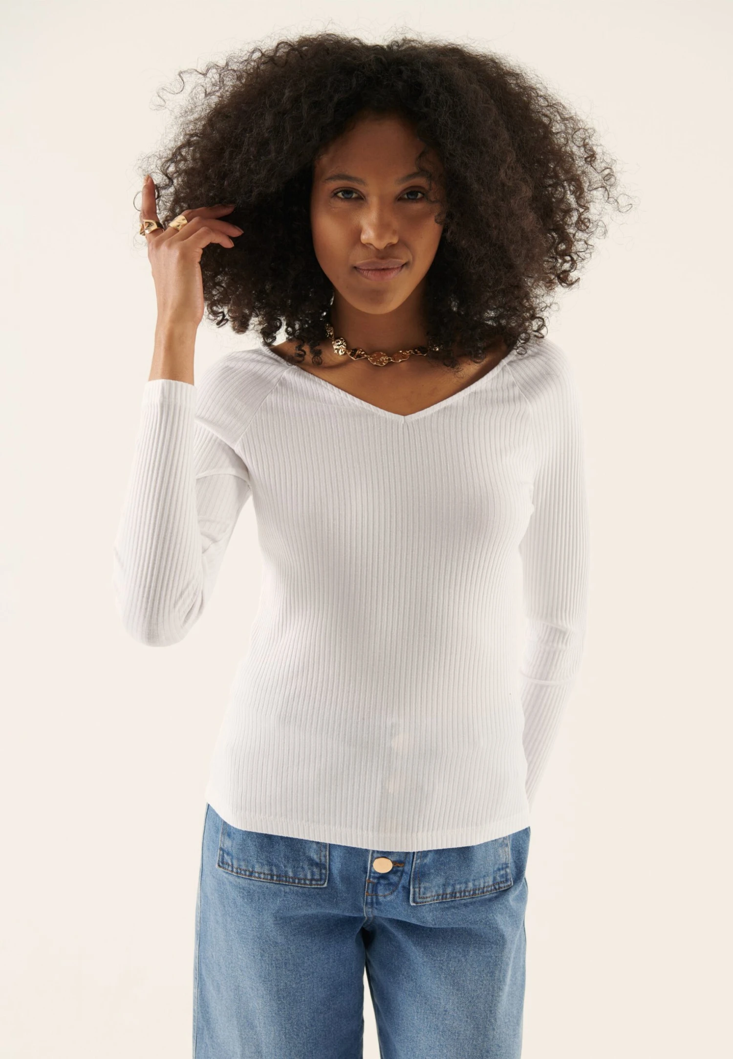 Anna Field 2-Pack - T-Shirt À Manches Longues - Black/White 4 Anna Field 2-Pack - T-Shirt À Manches Longues - Black/White – Image 2