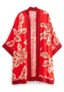 Next Leaf Print Longline Kimono - Veste Légère - Red 13 Next Leaf Print Longline Kimono - Veste Légère - Red -Next Soldes 0401a312cc92413993ff9e4550108ad6