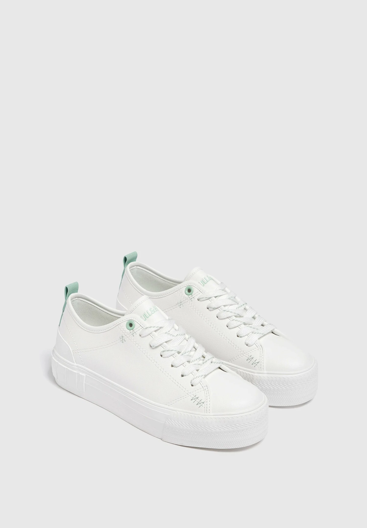 PULL & BEAR Basic Casual - Baskets Basses - White 4 PULL & BEAR Basic Casual - Baskets Basses - White – Image 2
