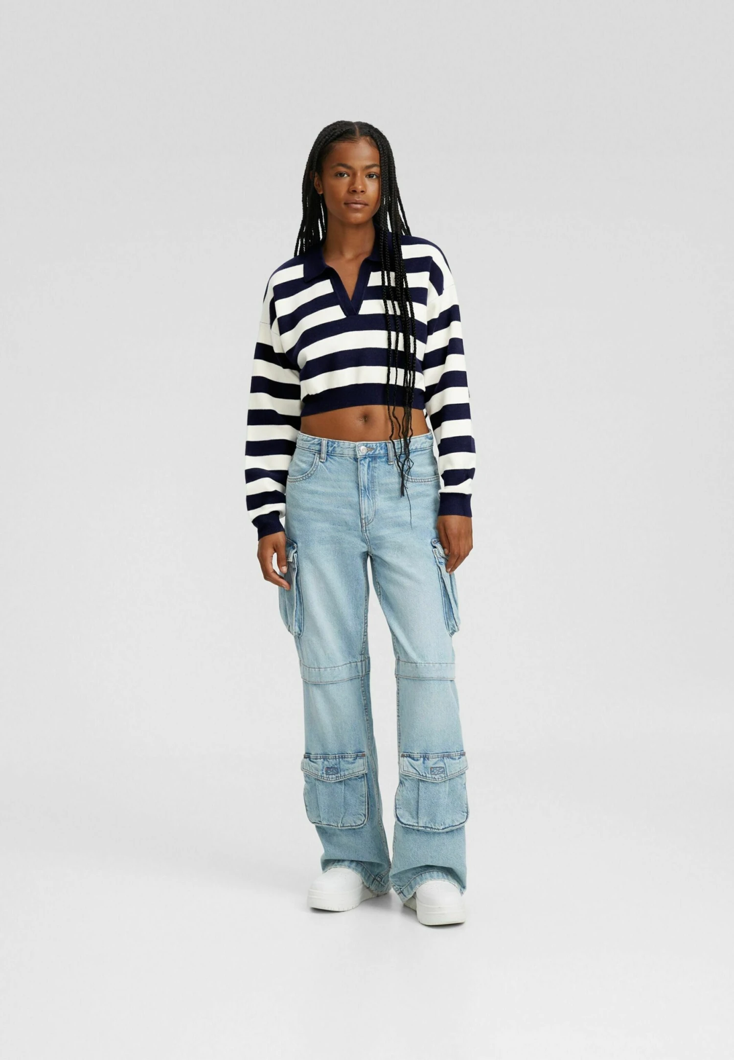 BERSHKA With Stripes - Pullover - Multi Coloured 4 BERSHKA With Stripes - Pullover - Multi Coloured – Image 2