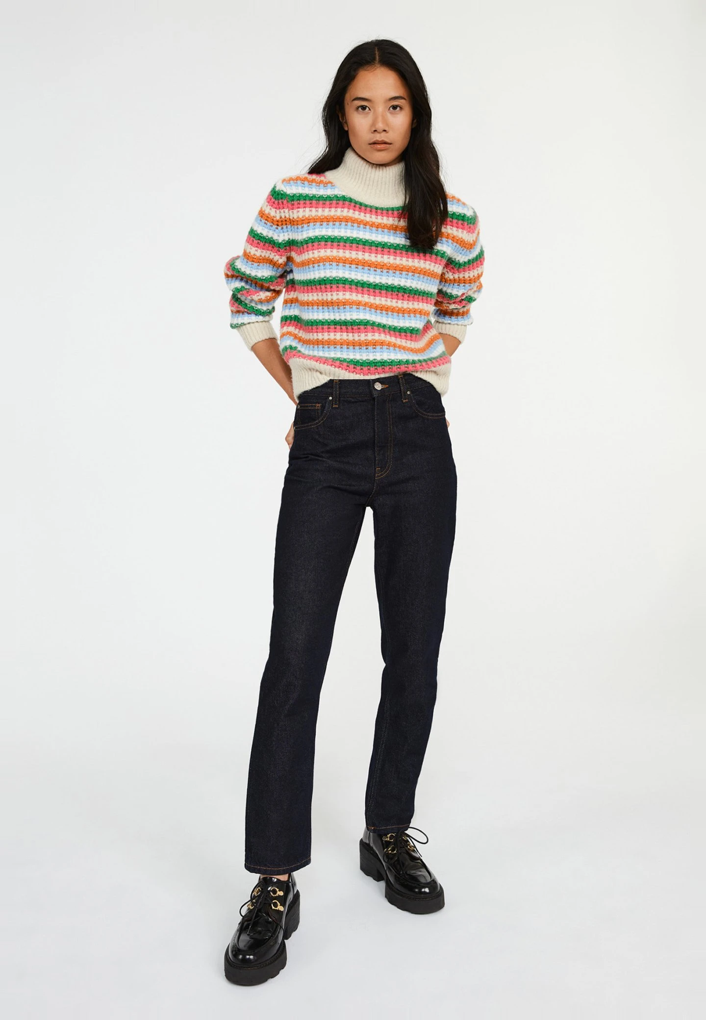 CLAUDIE PIERLOT Page - Jean Droit - Denim Brut 4 CLAUDIE PIERLOT Page - Jean Droit - Denim Brut â Image 2