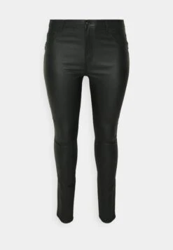 ONLY CARMAKOMA Carblush Zip Coat Pant Plus Size - Pantalon Classique - Black -Next Soldes 06872ab54b114f86955080bd0c74862a