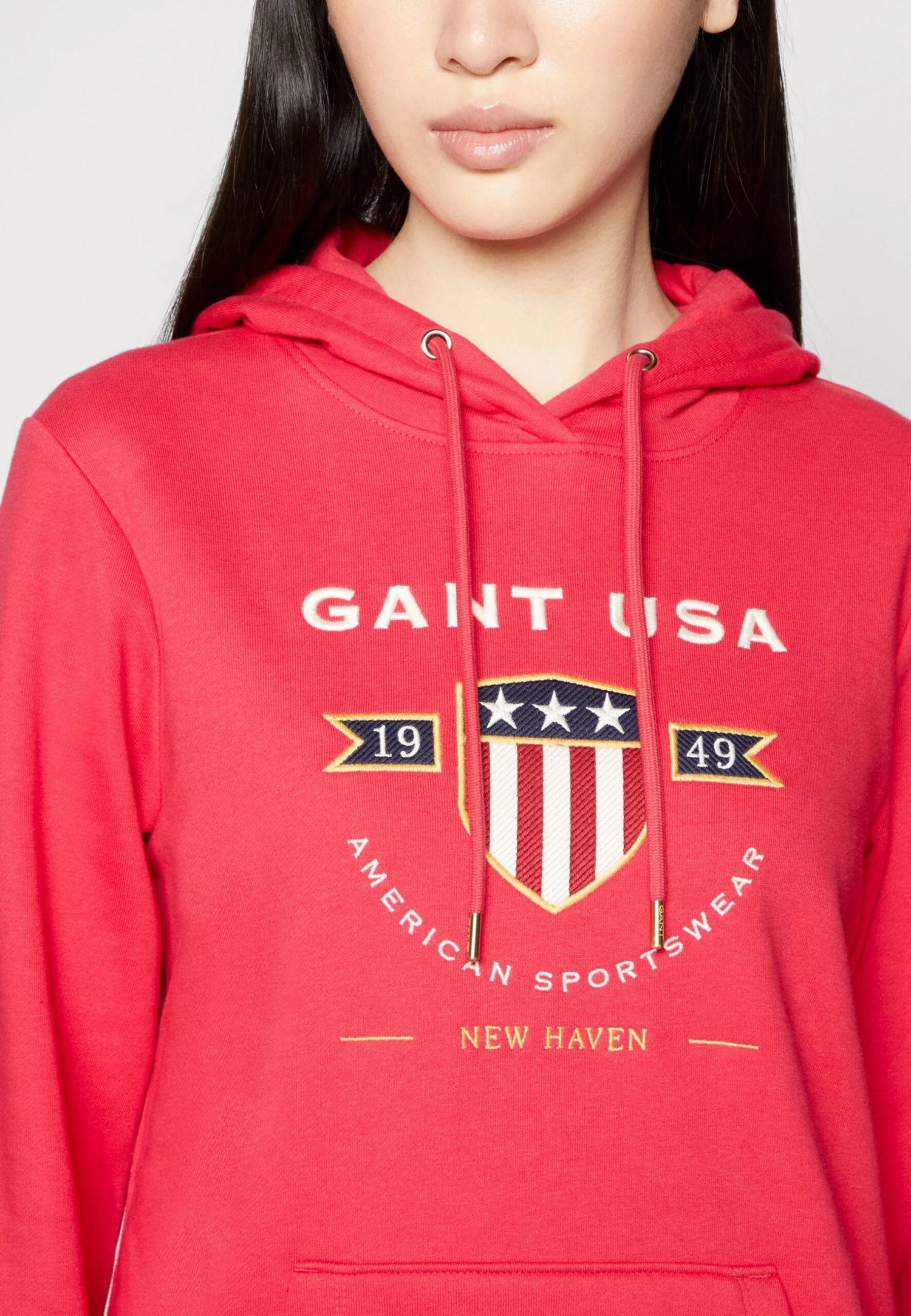 Gant Banner Shield Hoodie Dress - Robe De Jour - Raspberry Red 8 Gant Banner Shield Hoodie Dress - Robe De Jour - Raspberry Red – Image 6