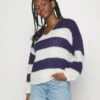 Vero Moda Petite Vmerin Stripe Pullover - Pullover - Astral Aura/Birch 1 Vero Moda Petite Vmerin Stripe Pullover - Pullover - Astral Aura/Birch -Next Soldes 08d8881fd3f3461fb251c1d995909bfd