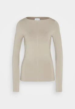 Calvin Klein Smooth Slash Top - T-Shirt À Manches Longues - Cinder -Next Soldes 093b729cd754416c836c8ec76bcd6c24