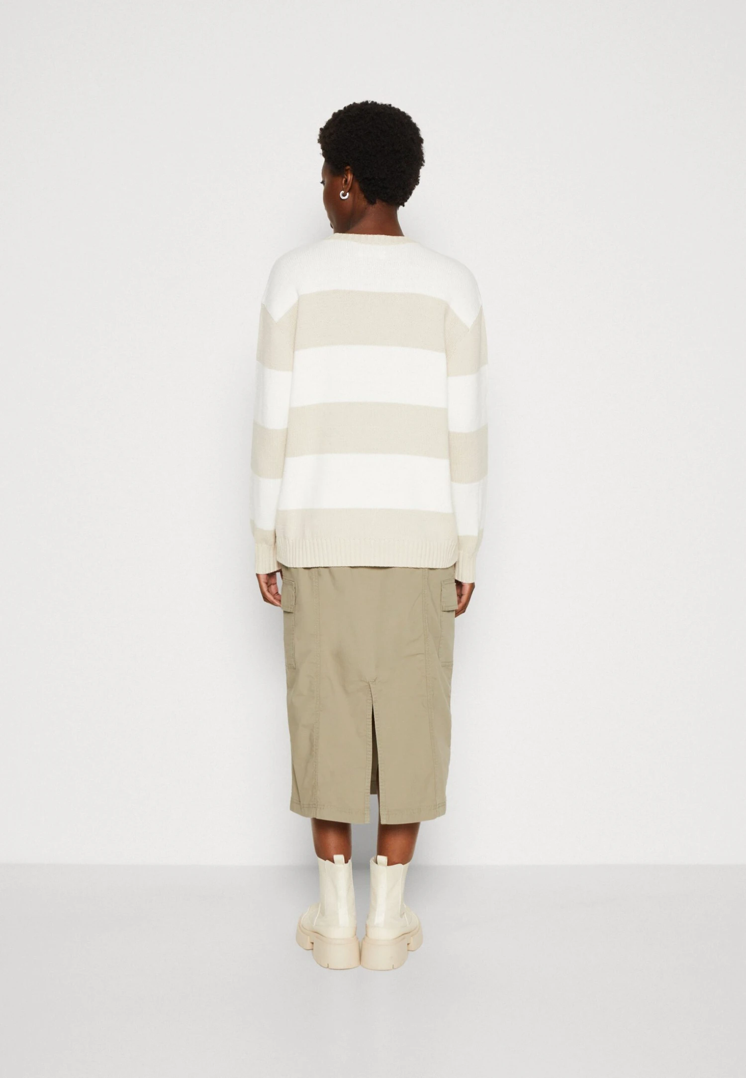 Hollister Co. Crew Sweater Stripes - Pullover - Oatmeal 5 Hollister Co. Crew Sweater Stripes - Pullover - Oatmeal – Image 3