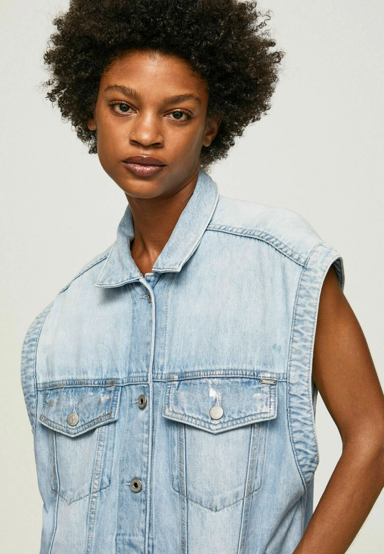 Pepe Jeans Ally Glam - Veste Sans Manches - Denim 6 Pepe Jeans Ally Glam - Veste Sans Manches - Denim – Image 4
