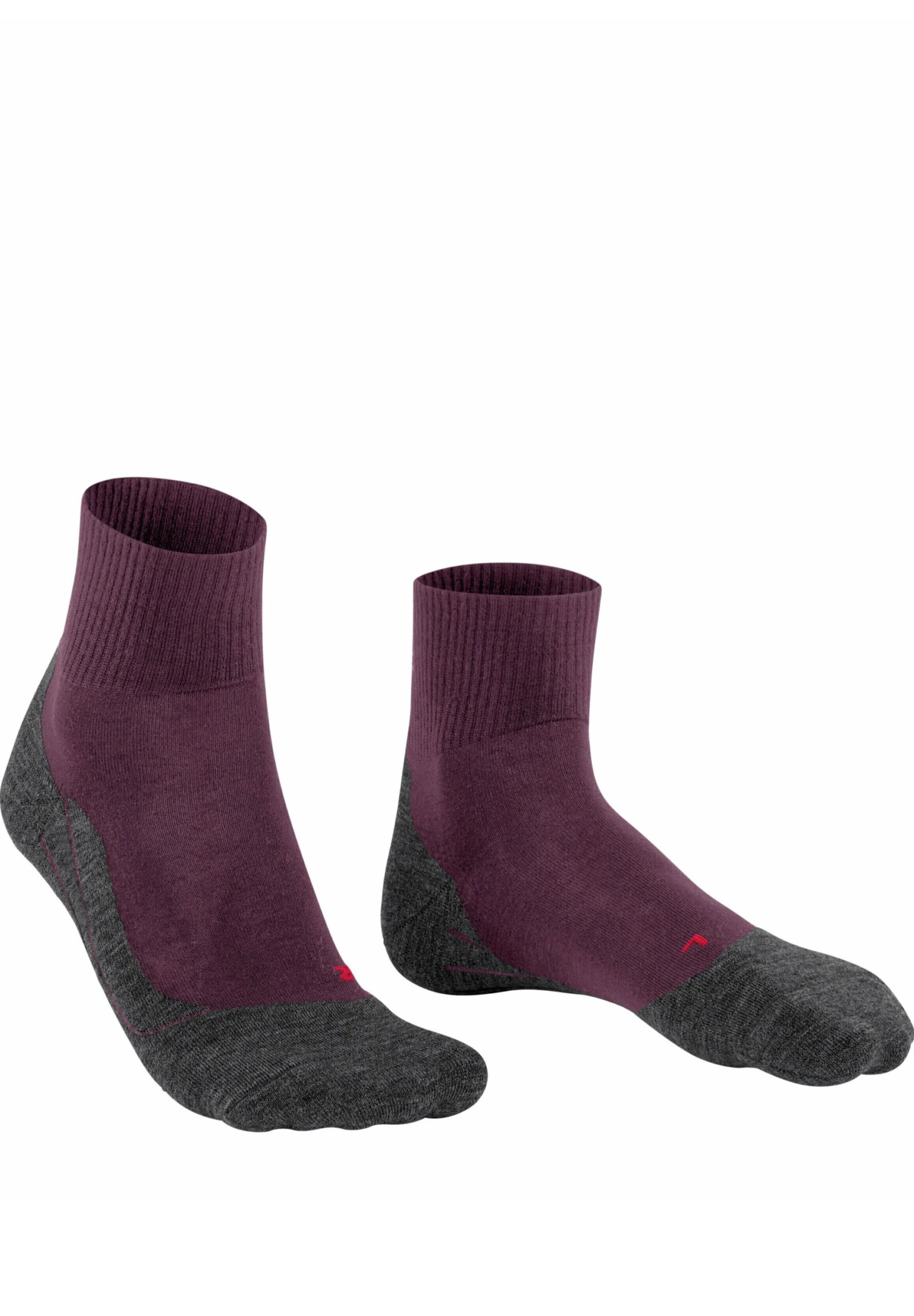 Falke Tk5 Wander Wool Short Trekking Functional Light-Cushioned - Chaussettes - Dark Mauve 6 Falke Tk5 Wander Wool Short Trekking Functional Light-Cushioned - Chaussettes - Dark Mauve – Image 4