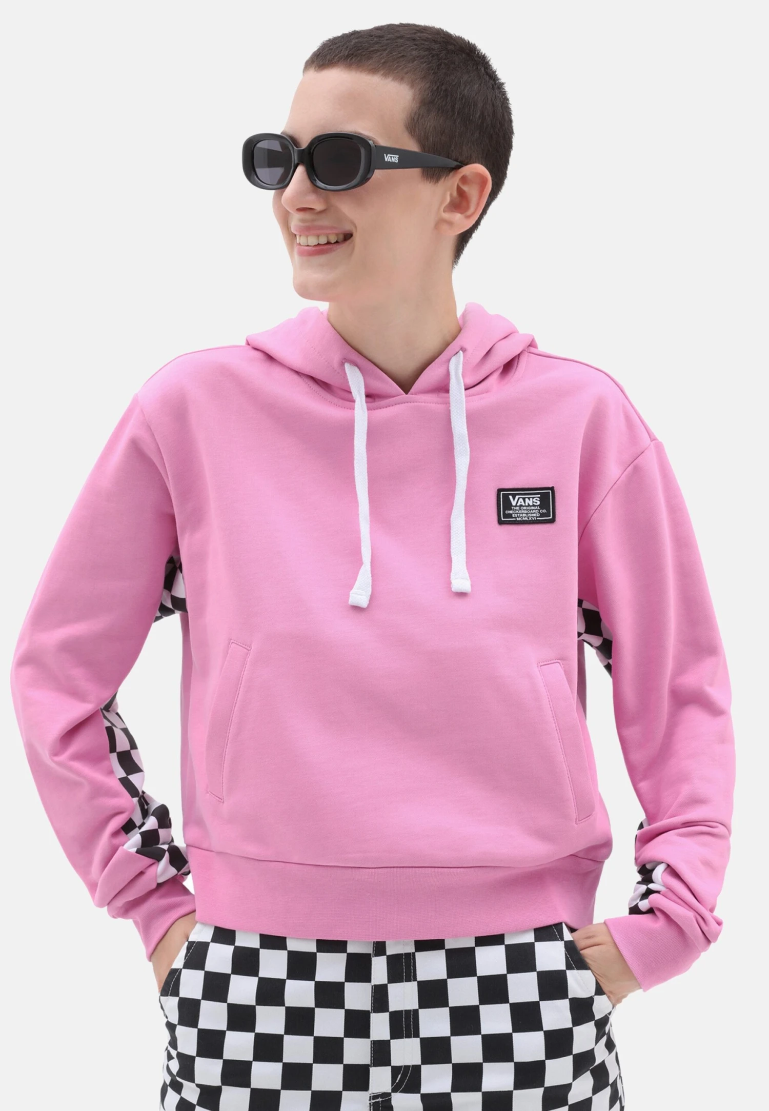 Vans Boom Boom Check It - Sweat À Capuche - Medium Pink 3 Vans Boom Boom Check It - Sweat À Capuche - Medium Pink