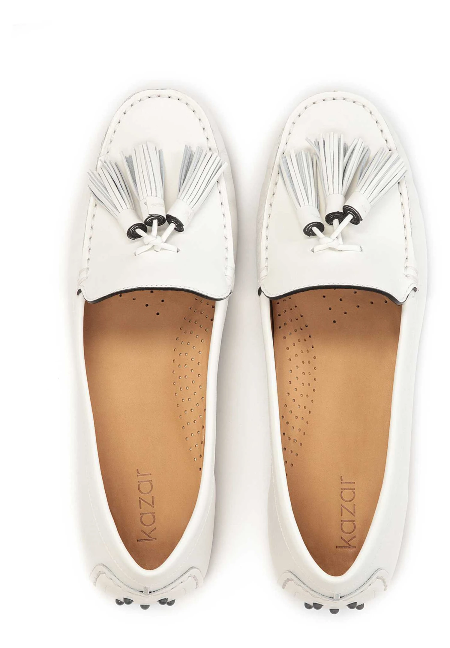 Kazar Elodie - Mocassins - White 5 Kazar Elodie - Mocassins - White – Image 3