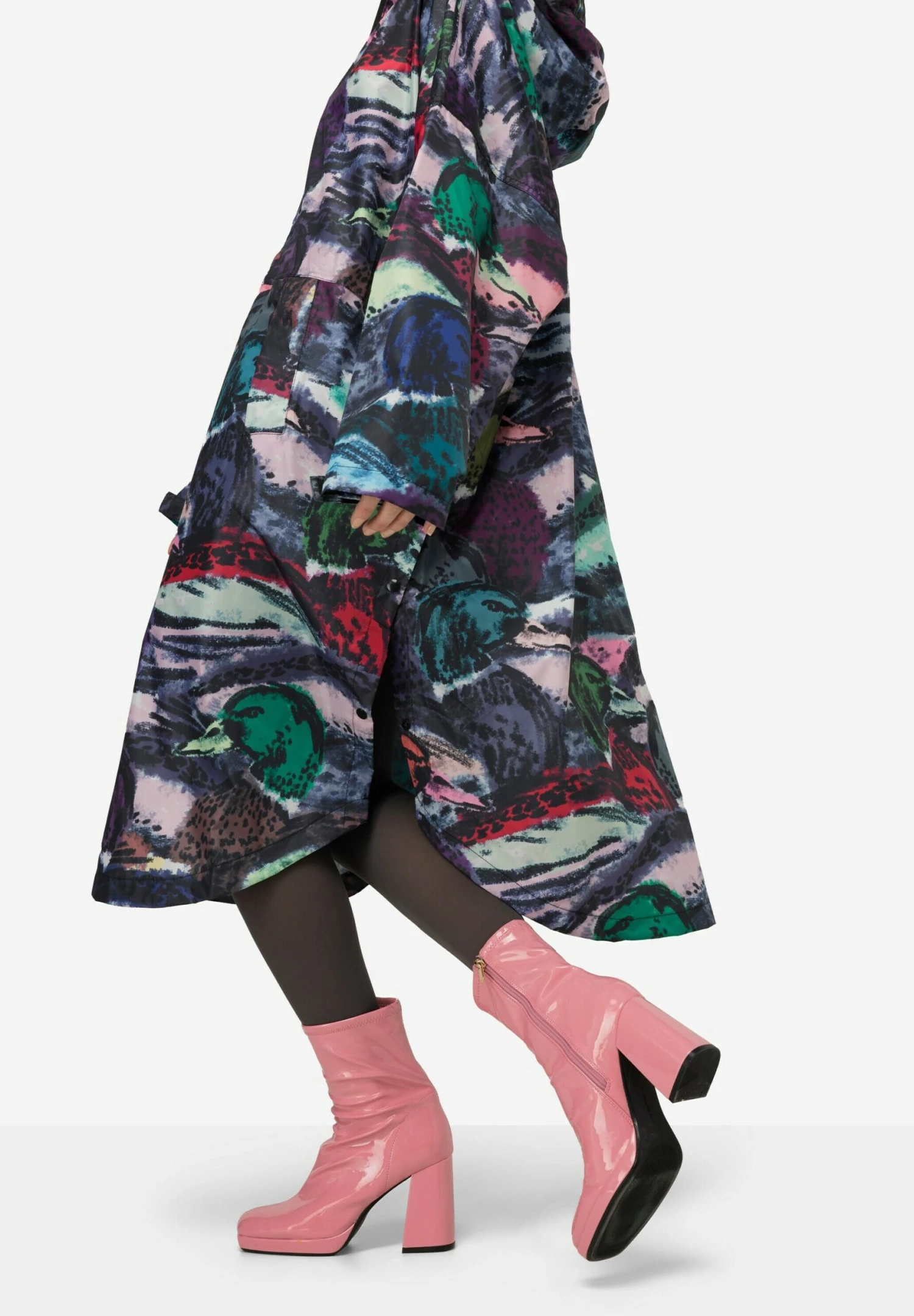 Regencape Unisex 3X-Funktion Print Kapuze Zipper Langarm - Manteau Court - Marine 6 Regencape Unisex 3X-Funktion Print Kapuze Zipper Langarm - Manteau Court - Marine – Image 4