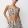 PULL & BEAR Printed Crop - Débardeur - Sand -Next Soldes 0f681fe260504574becc9f5daef008cf
