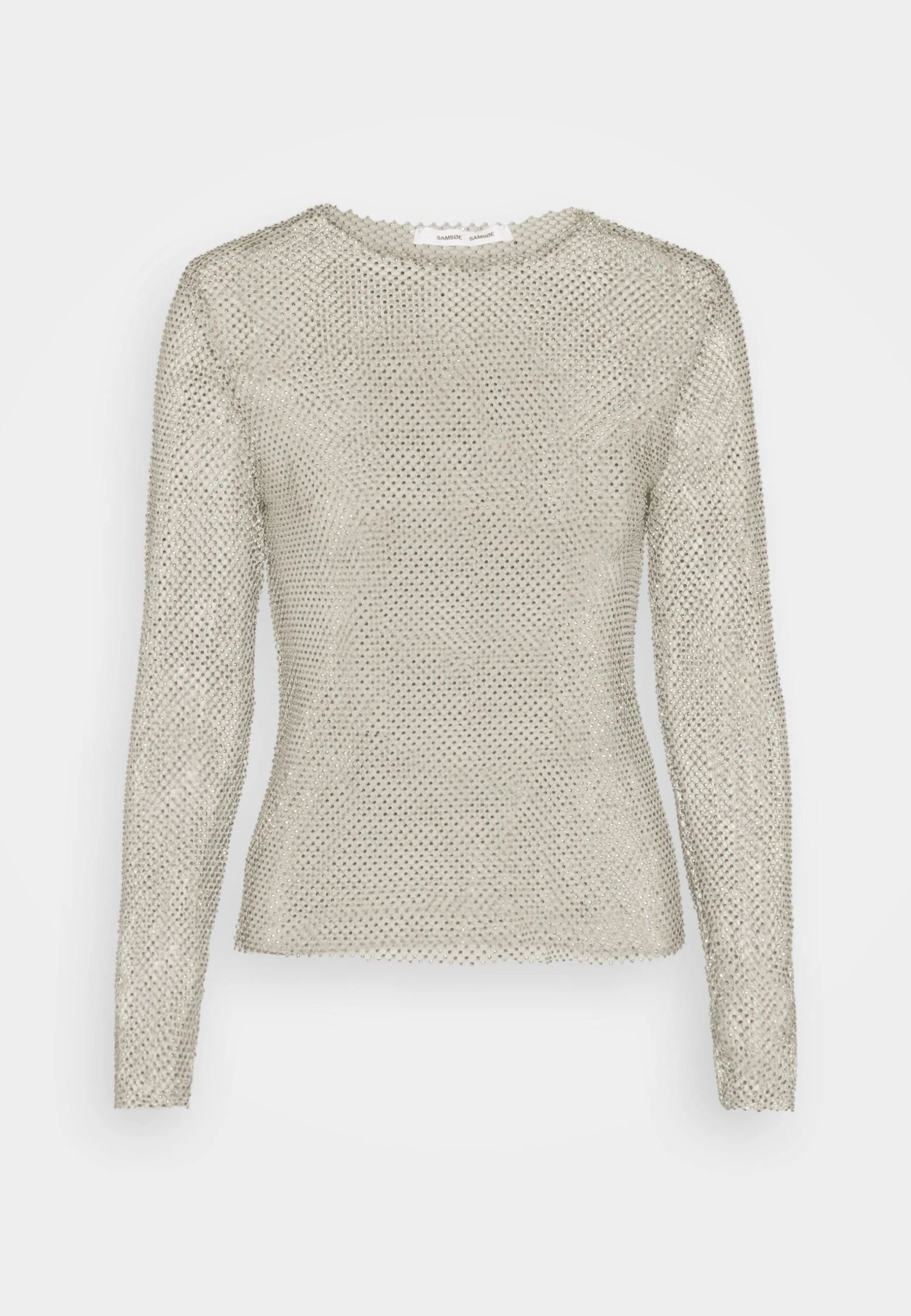 SAMSØE SAMSØE Magda - T-Shirt À Manches Longues - Light Grey 7 SAMSØE SAMSØE Magda - T-Shirt À Manches Longues - Light Grey – Image 5