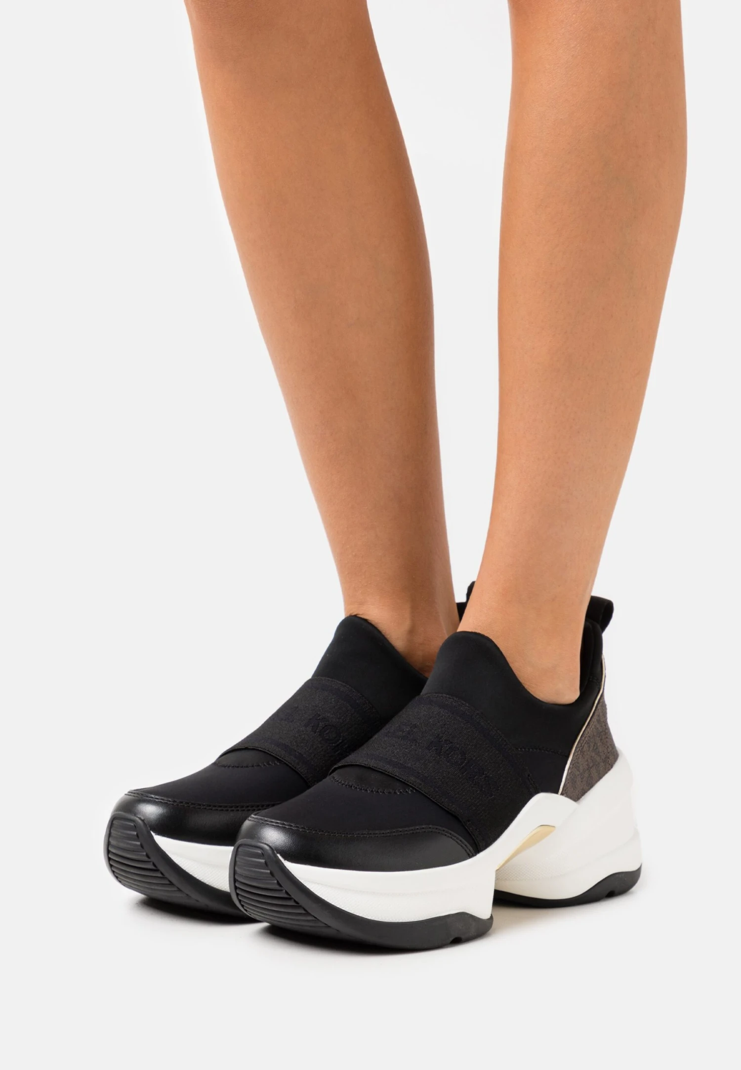 MICHAEL Michael Kors Olympia - Baskets Basses - Black/Brown 3 MICHAEL Michael Kors Olympia - Baskets Basses - Black/Brown