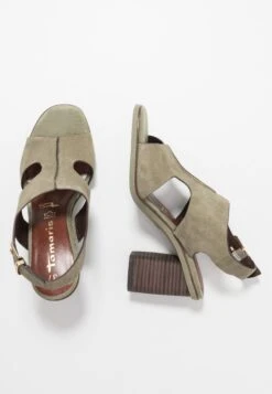 Tamaris Sandales À Talons Hauts - Light Olive -Next Soldes 1113aac33ebe432b989bc079a3585024