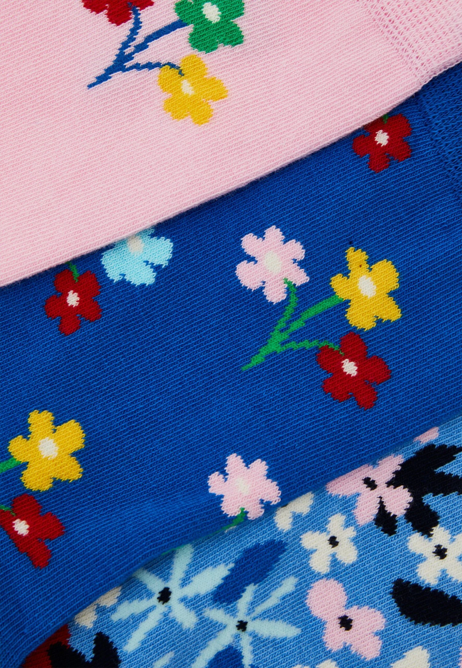 Happy Socks Flowers 3 Pack Unisex - Chaussettes - Multi 4 Happy Socks Flowers 3 Pack Unisex - Chaussettes - Multi – Image 2