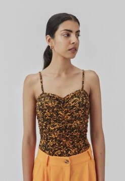 Modström Curtis Print - Body - Vibrant Orange Splash