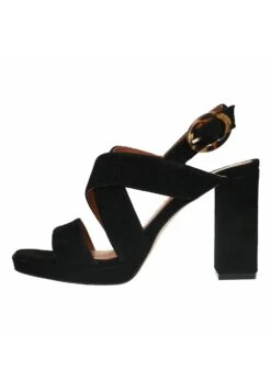 Mit Blockabsatz - Sandales À Talons Hauts - Black