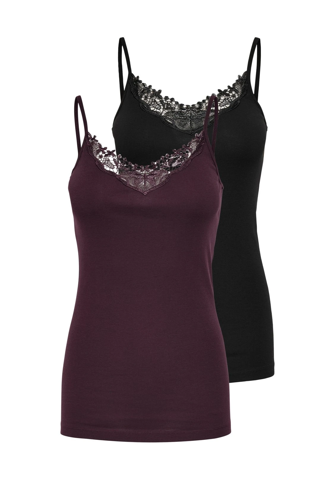 ONLY Onlkira Life Singlet 2 Pack - Débardeur - Black/Port Royale 3 ONLY Onlkira Life Singlet 2 Pack - Débardeur - Black/Port Royale