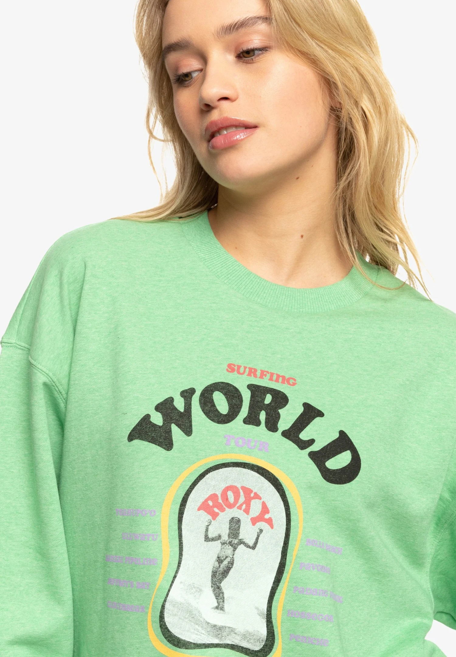 Roxy Take Your Place A - Sweatshirt - Absinthe Green 6 Roxy Take Your Place A - Sweatshirt - Absinthe Green – Image 4