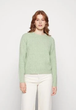 Pieces Pcnova Ls O-Neck Kac Pwp - Pullover - Swamp