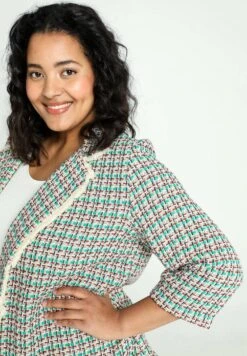 Tweed - Manteau Court - Turquoise -Next Soldes 1588f00e9bfe457fb88591575ecd2a85