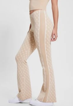 Guess Lise 4G Logo Swtr - Pantalon Classique - Beige -Next Soldes 15bb92217da5498b801fad37c50a37f1
