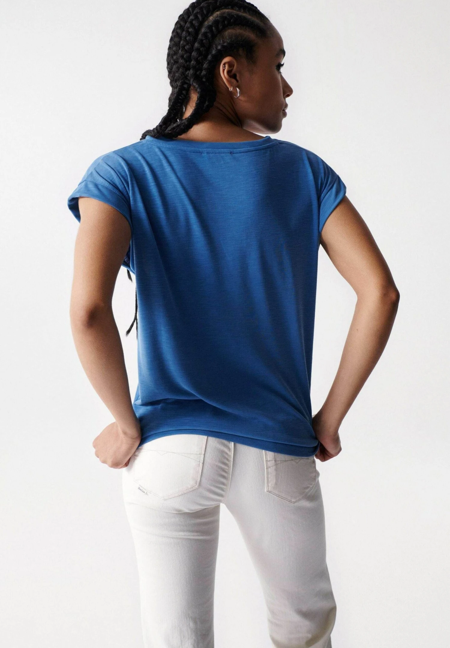 Regular - T-Shirt Basique - Blau 5 Regular - T-Shirt Basique - Blau – Image 3