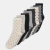 Anna Field Heart Ankle 8 Pack - Chaussettes - Black/Grey 2 Anna Field Heart Ankle 8 Pack - Chaussettes - Black/Grey -Next Soldes 168705eb05194875a2a9231e92363d31