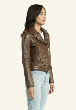 SERGE PARIENTE Rock - Veste En Cuir - Cognac -Next Soldes 16ef431eca6b4b13be226712a89ed687