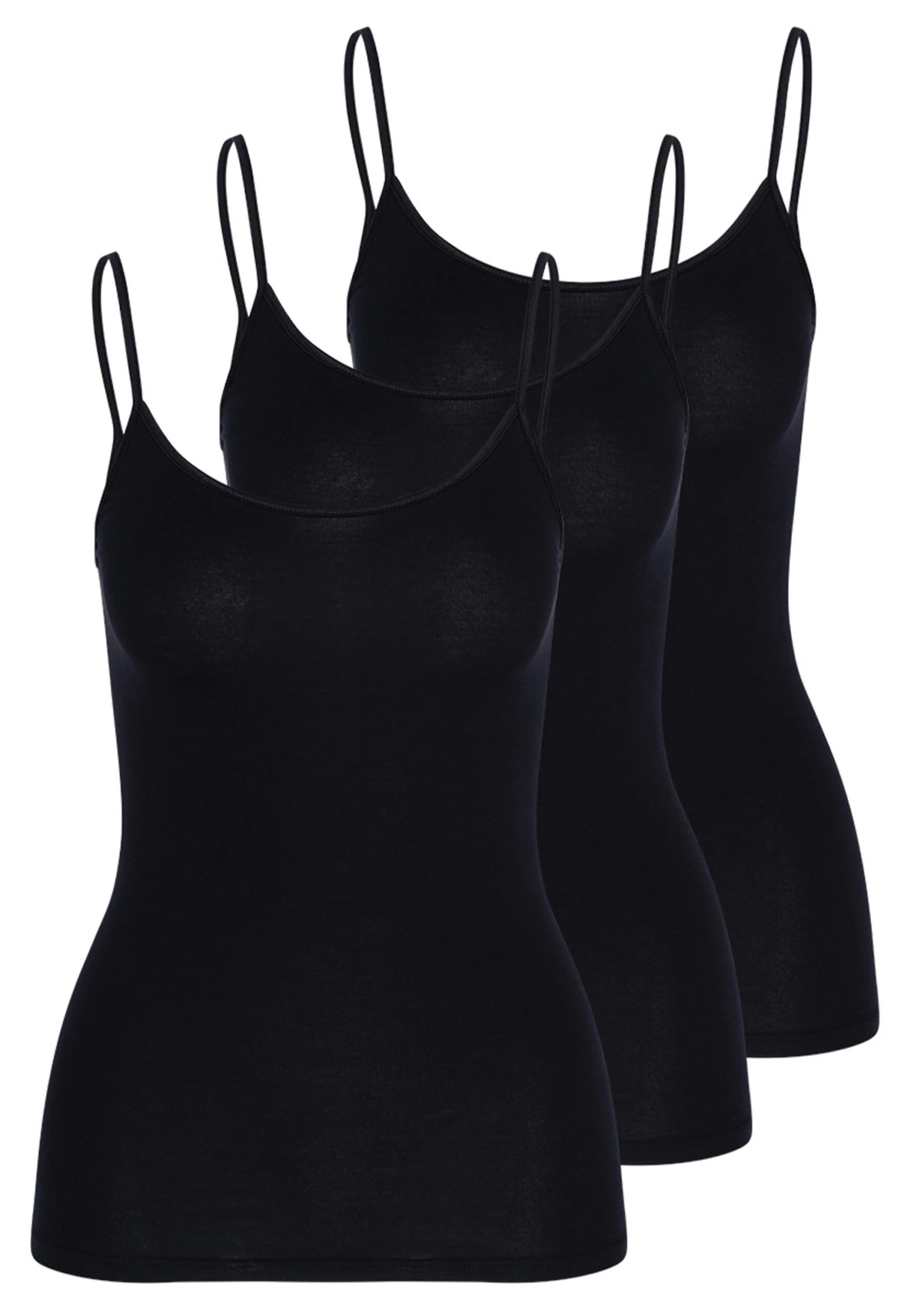 3Er Pack - Caraco - Schwarz 7 3Er Pack - Caraco - Schwarz – Image 5