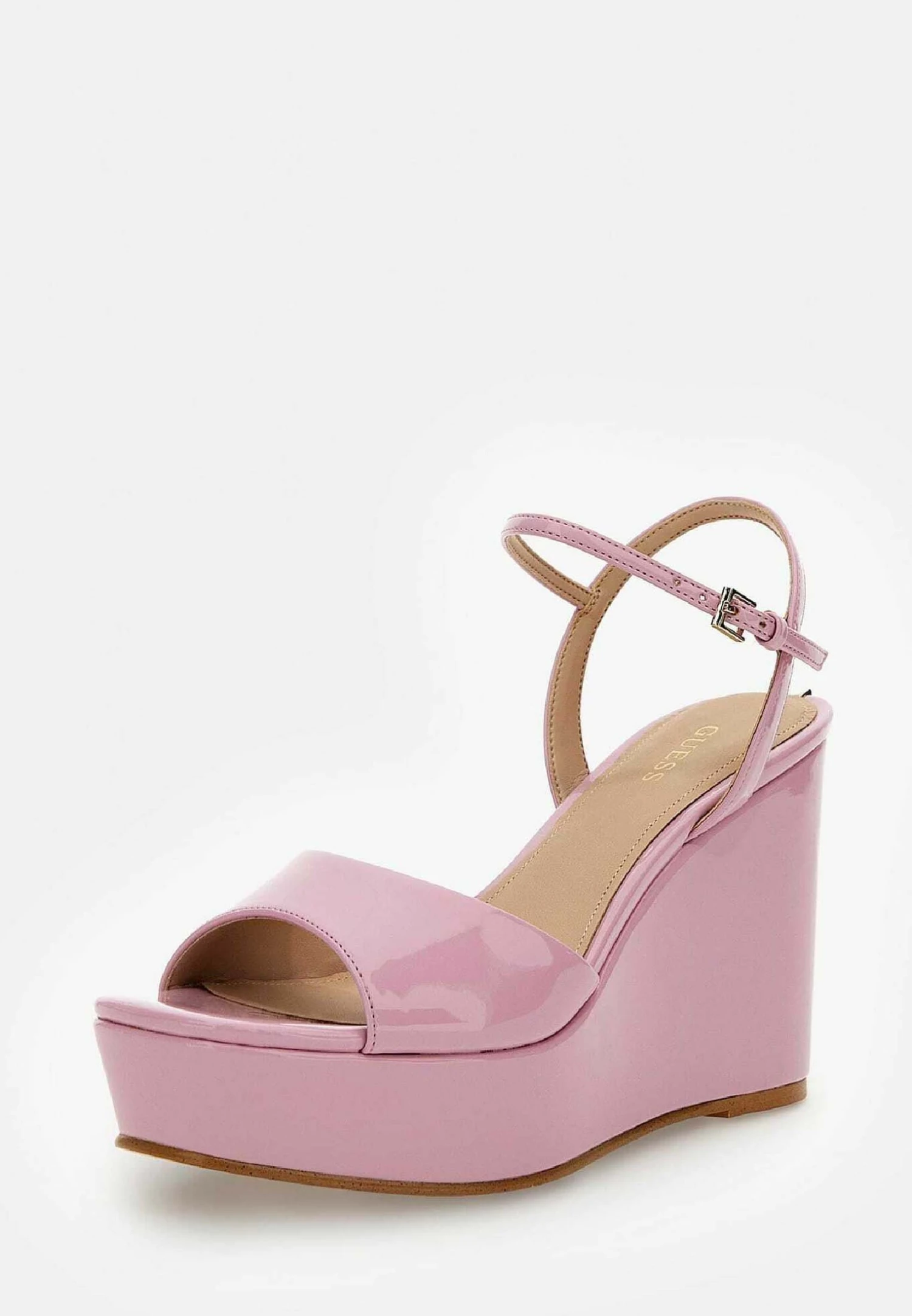 Guess Zione Lackoptik - Sandales Compensées - Fuchsia 4 Guess Zione Lackoptik - Sandales Compensées - Fuchsia – Image 2