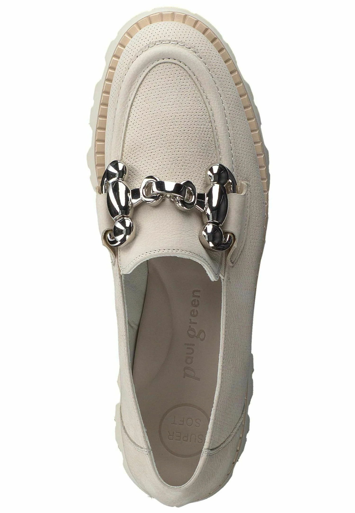 Paul Green Slipper - Mocassins - Sportnubuk Sand Perf 5 Paul Green Slipper - Mocassins - Sportnubuk Sand Perf – Image 3