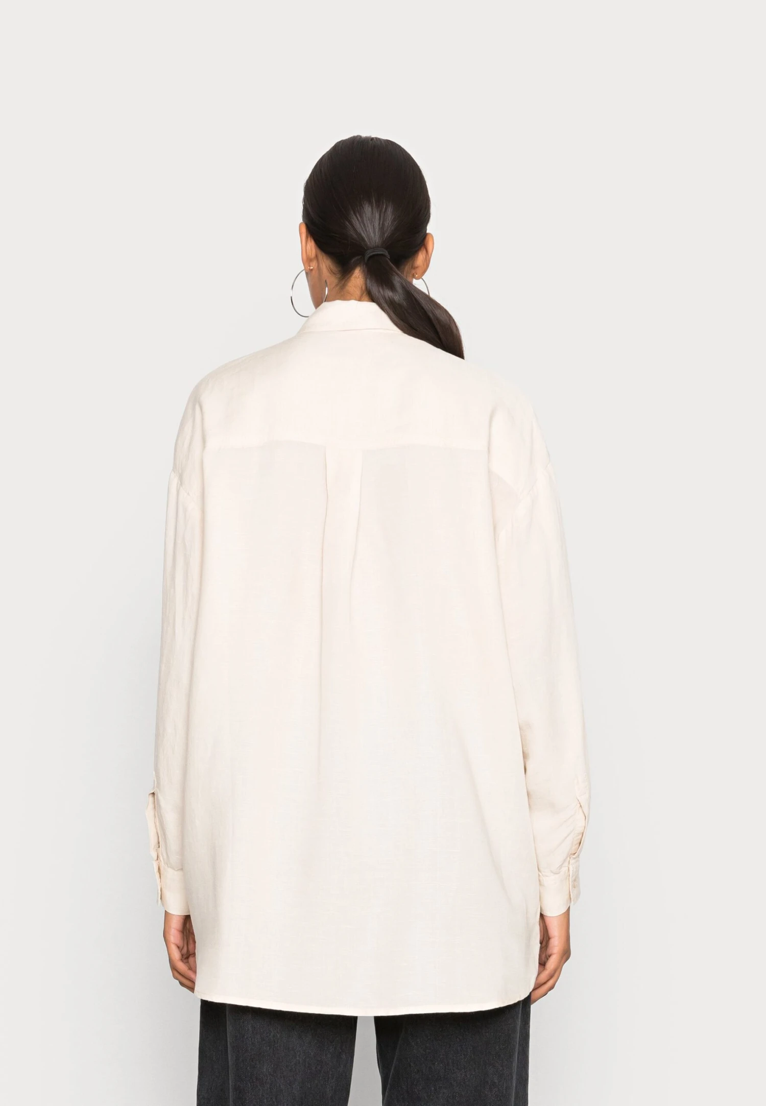 Selected Femme Slflena Long - Chemisier - Natural 5 Selected Femme Slflena Long - Chemisier - Natural – Image 3