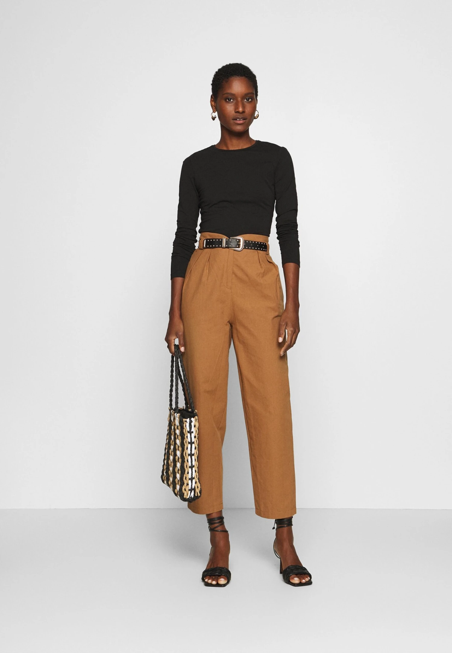 Anna Field 2 Pack - T-Shirt À Manches Longues - White/Black 3 Anna Field 2 Pack - T-Shirt À Manches Longues - White/Black