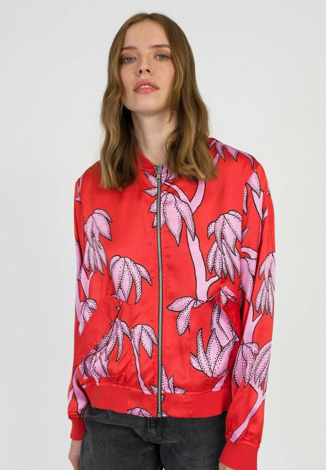 Printed And Zipped Sylvio - Blouson Bomber - Aubrey Sanguine 3 Printed And Zipped Sylvio - Blouson Bomber - Aubrey Sanguine