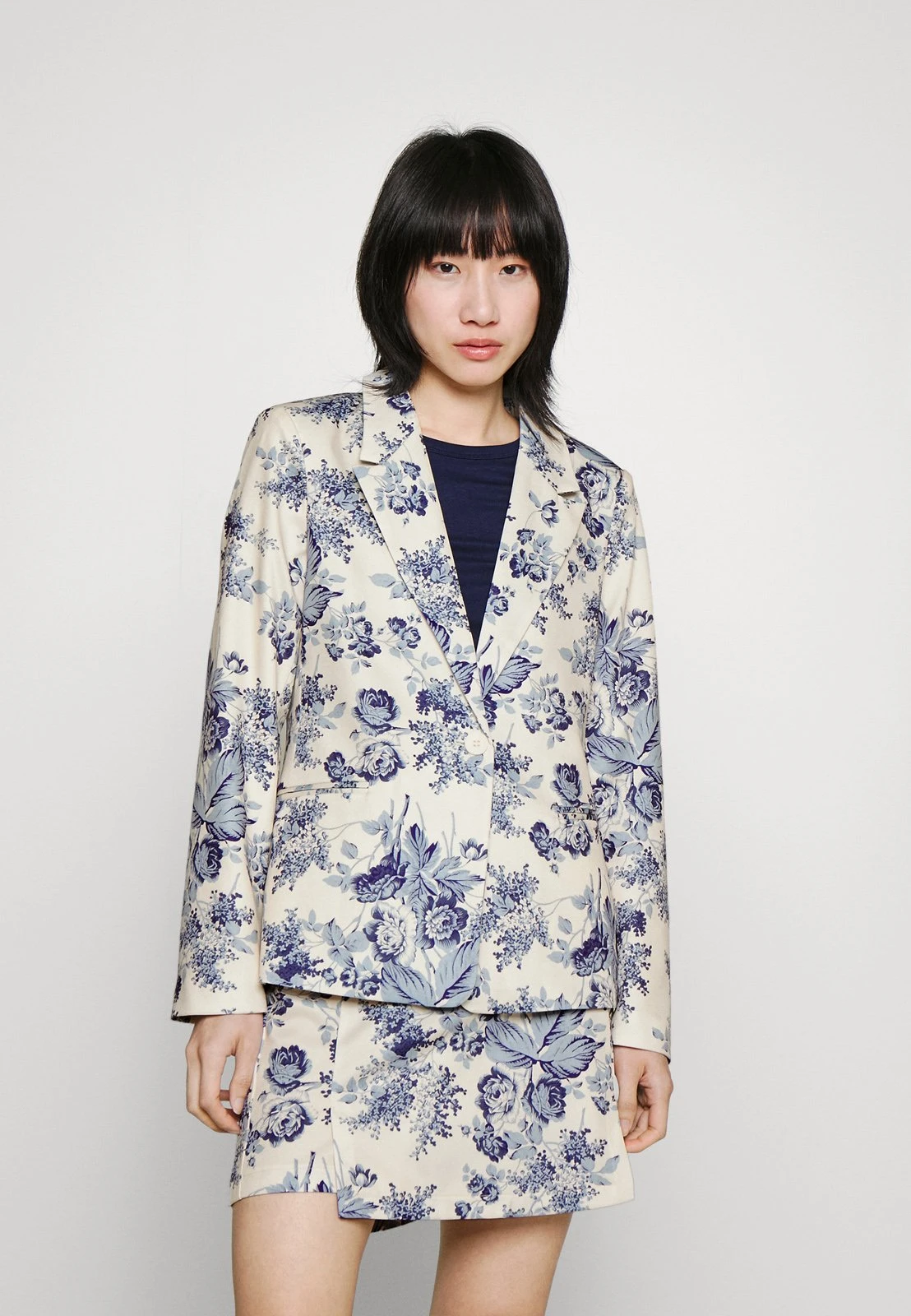 Vila Viporcelina - Blazer - Birch/Blue 3 Vila Viporcelina - Blazer - Birch/Blue