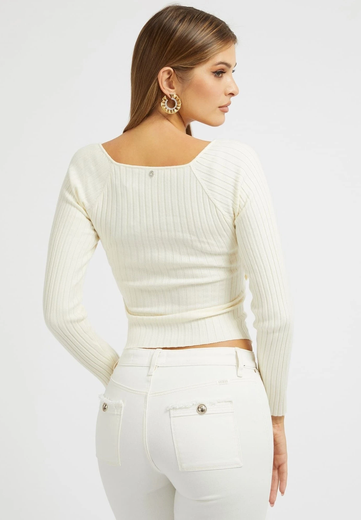 Guess Sabine - Pullover - Weiß 5 Guess Sabine - Pullover - Weiß – Image 3