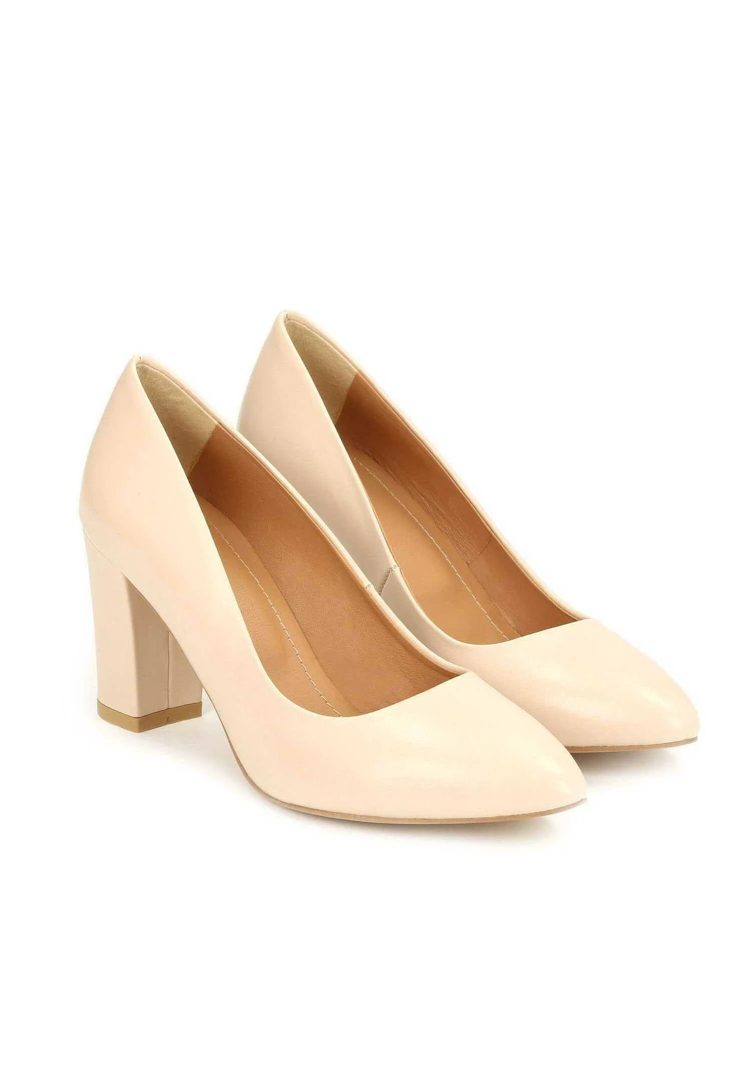 Kazar Cher-Leather Pumps On A Comfortable Heel - Escarpins À Talons Hauts - Beige 4 Kazar Cher-Leather Pumps On A Comfortable Heel - Escarpins À Talons Hauts - Beige – Image 2