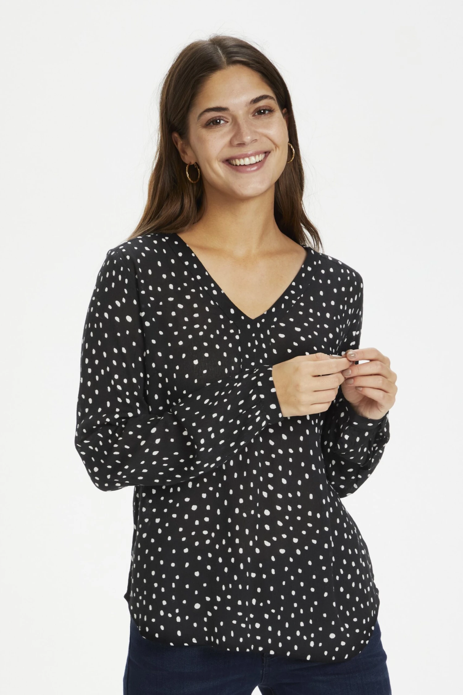 Kaffe Kabera Amber Blouse - Blouse - Black/Chalk 6 Kaffe Kabera Amber Blouse - Blouse - Black/Chalk – Image 4